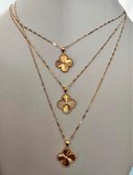 Prachtige Klaverketting 18k au750, Sieraden, Tassen en Uiterlijk, Kettingen, Ophalen of Verzenden, Zo goed als nieuw, Goud