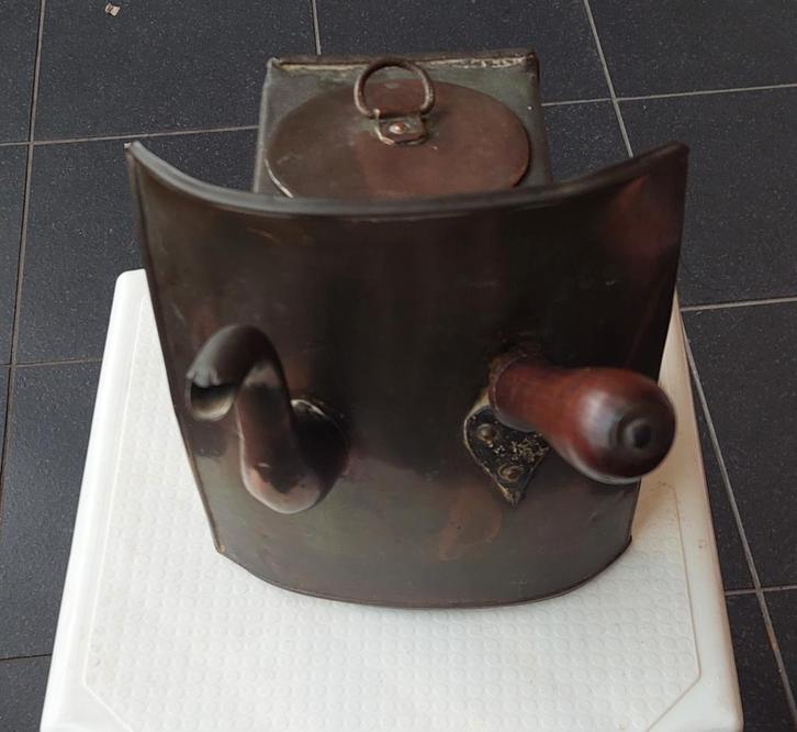 Antieke koperen steekketel (wd30), Antiek en Kunst, Antiek | Koper en Brons, Koper, Ophalen of Verzenden