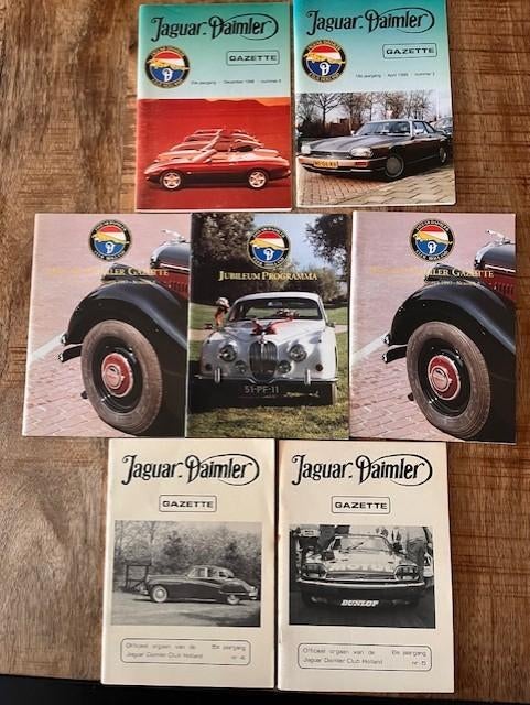 7x Jaguar Daimler boekjes voor € 5,00, Verzenden, Zo goed als nieuw, Auto's