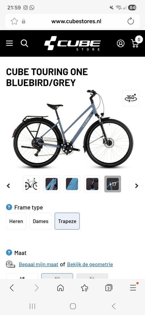 Gezocht!, Minder dan 10 versnellingen, 56 cm of meer, Zo goed als nieuw, Ophalen