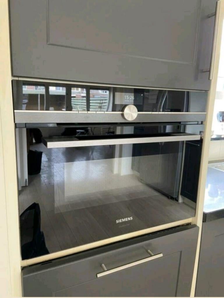 Luxe Siemens combi oven/magnetron (met WiFi), Witgoed en Apparatuur, Ovens, Gebruikt, Oven met grill, Inbouw, 45 tot 60 cm