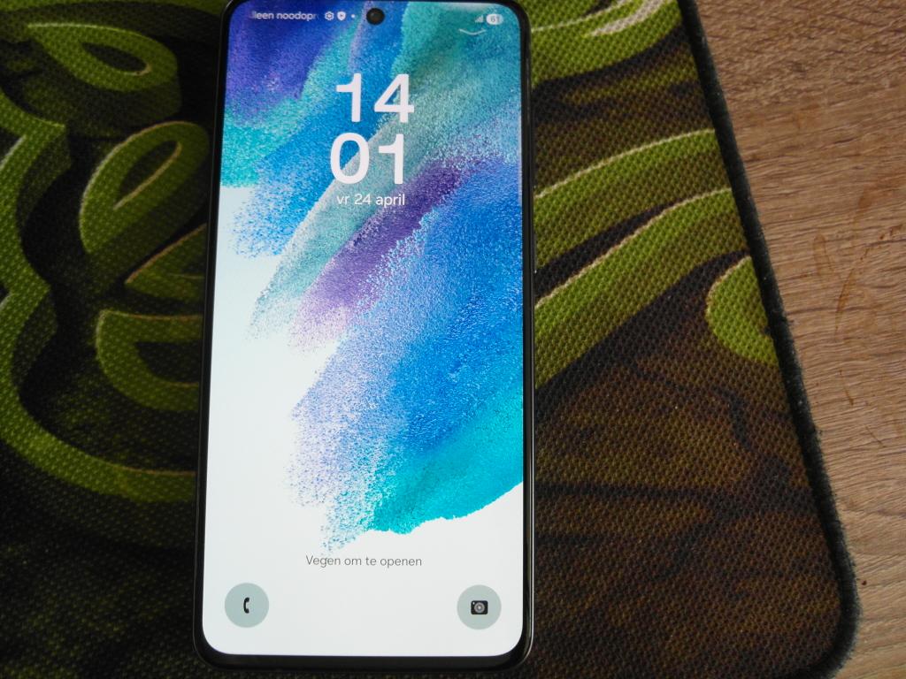 Samsung Galaxy S21 FE 5G, 128GB opslag, 6gb memory, Grafiet, Zwart, Touchscreen, Ophalen of Verzenden, Zo goed als nieuw