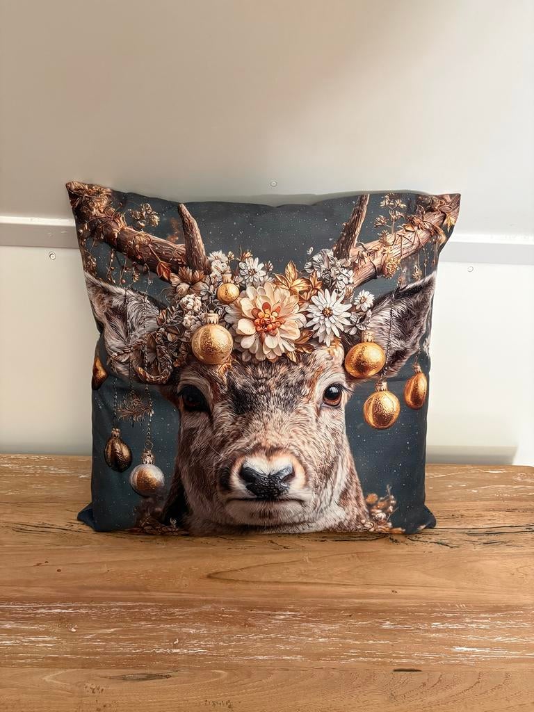Sierkussen kerst 45/45, Huis en Inrichting, Ophalen, Zo goed als nieuw, Overige kleuren, Vierkant