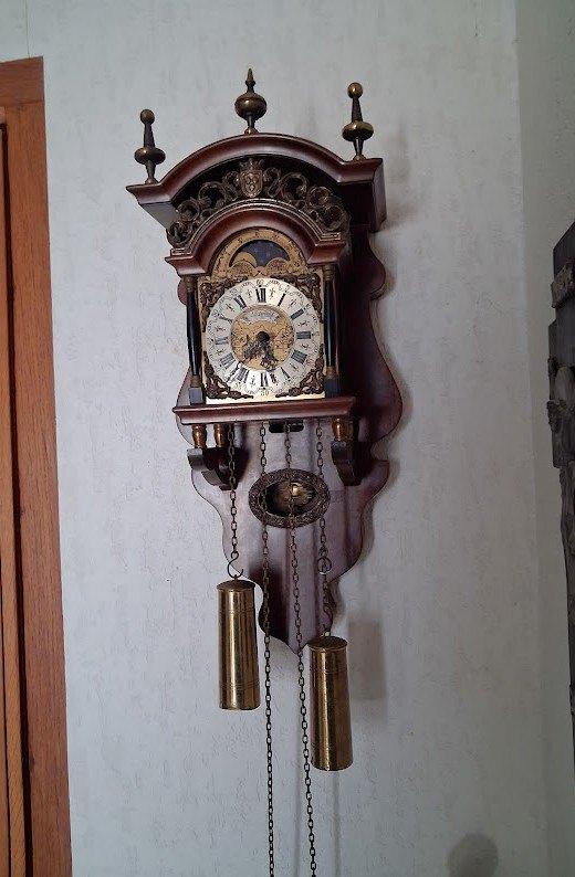 Warmink wandklok met maanstand, Ophalen of Verzenden