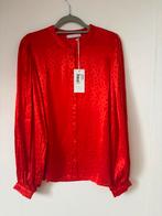 By-Bar Satin Blouse Poppy, Kleding | Dames, Blouses en Tunieken, Ophalen of Verzenden, Nieuw, Maat 38/40 (M), Rood