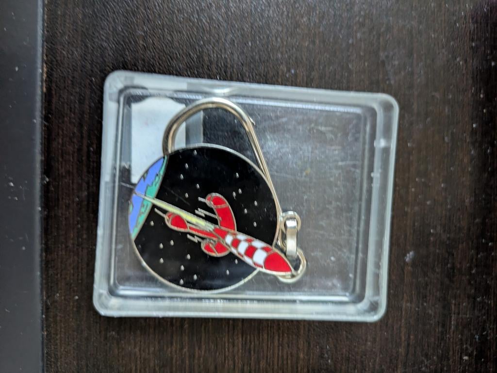 Sleutelhanger Kuifje Raket Metaal Nieuw, Ophalen of Verzenden, Kuifje, Nieuw