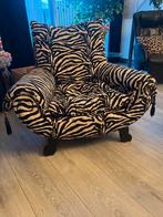 Zebraprint fauteuil, Huis en Inrichting, Fauteuils, Ophalen, Gebruikt, Stof, 75 tot 100 cm