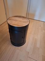 Olievat tafel/kastje, Minder dan 55 cm, Metaal of Aluminium, Rond, Zo goed als nieuw