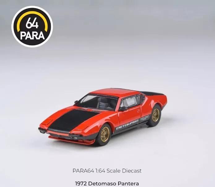 1972 De Tomaso Pantera red / black 1:64 64 para P64 044, Hobby en Vrije tijd, Modelauto's | Overige schalen, Nieuw, Auto, Verzenden
