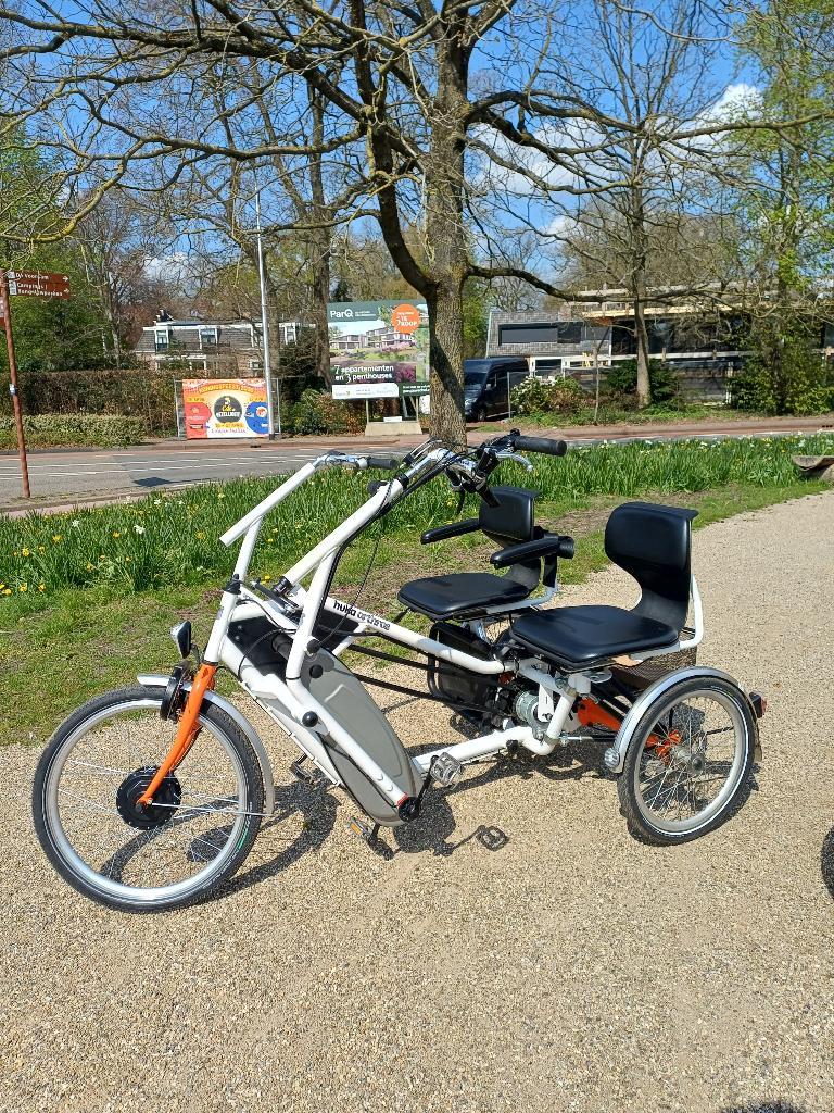 Huka Orthros duofiets als nieuw 2 jaar garantie, Ophalen of Verzenden, Zo goed als nieuw, Huka, Verstelbare zitting