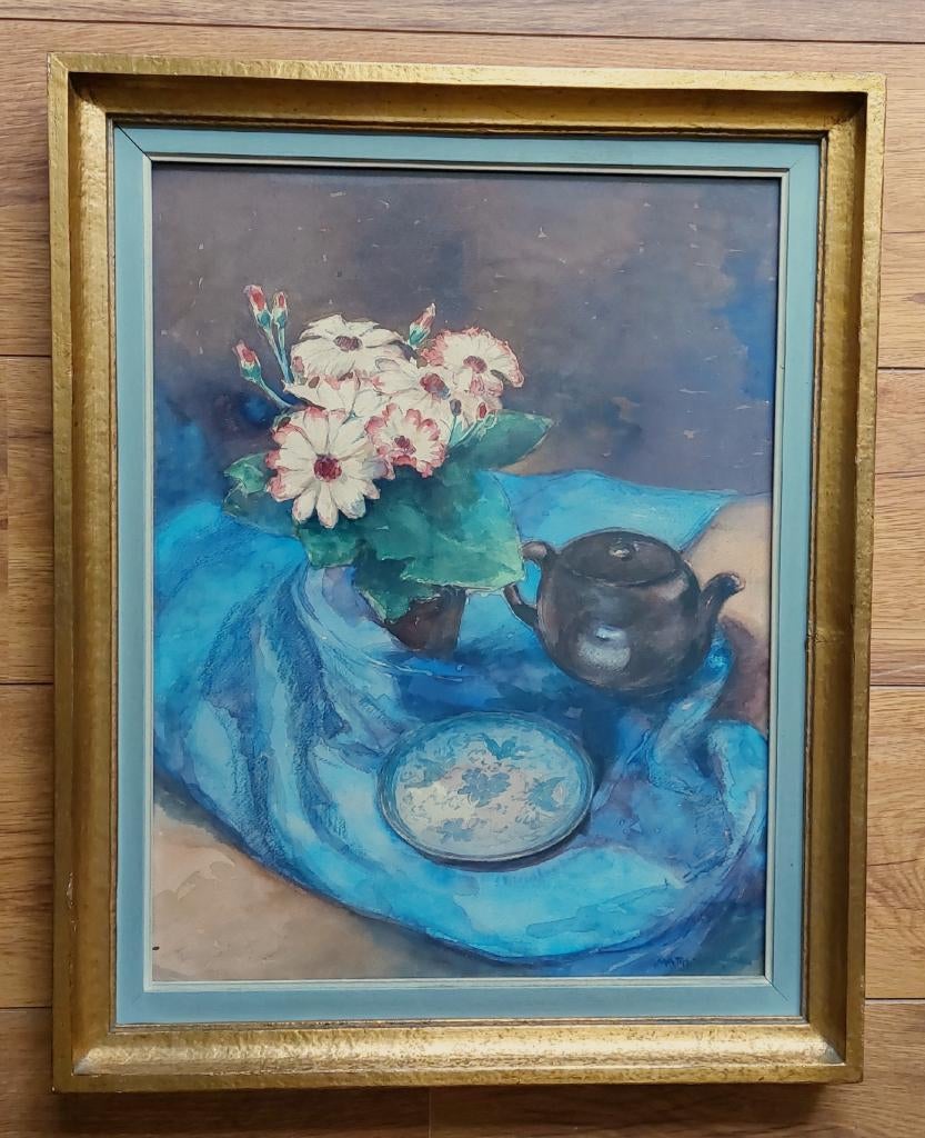 Matthieu Wiegman (1886–1971). Top aquarel Stilleven, Ophalen of Verzenden