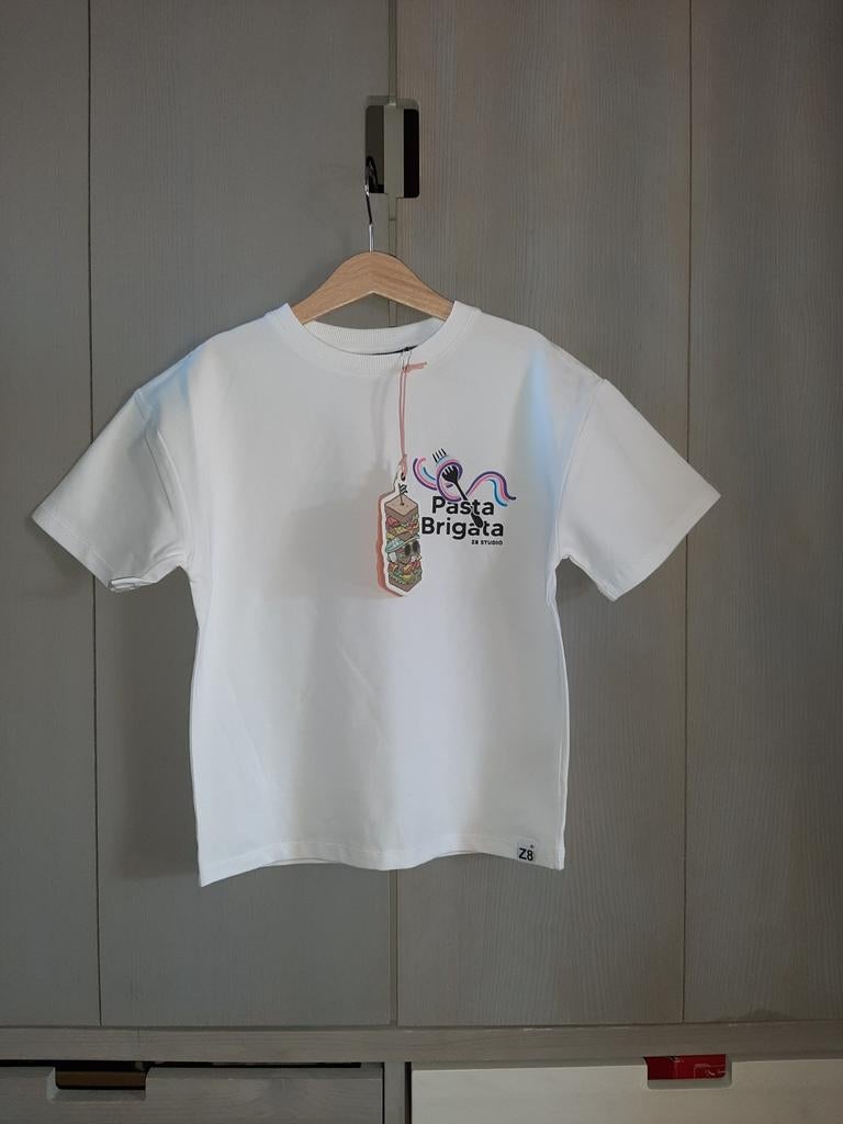 Z8 ricardo tee t-shirt wit maat 104/110 Nieuw!, Kinderen en Baby's, Kinderkleding | Maat 104, Z8, Nieuw, Ophalen of Verzenden