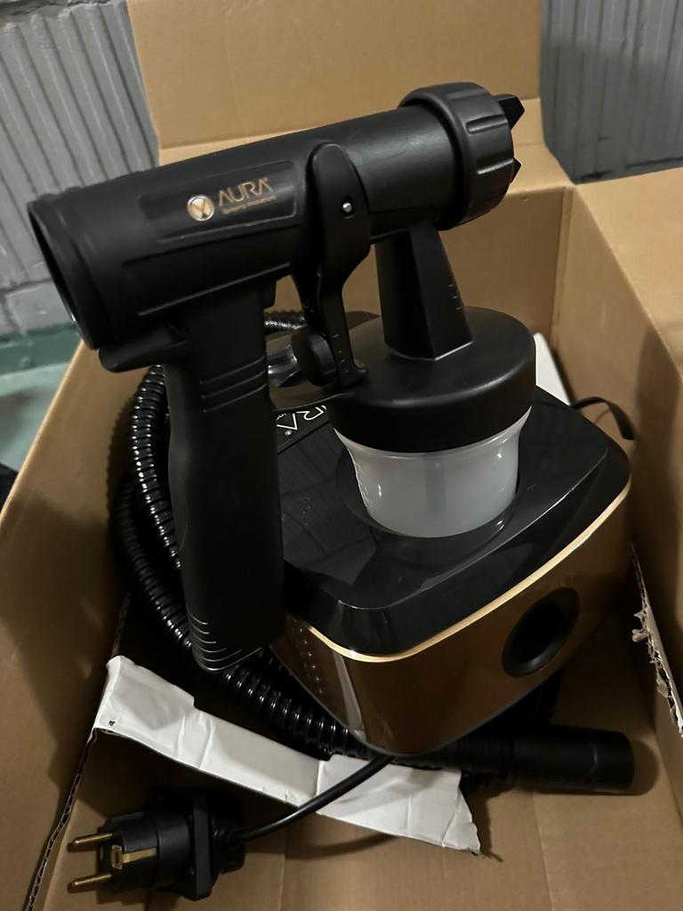 Profesionele Aura Allure Spray tan set met spuitcabine, Ophalen, Zo goed als nieuw, Gehele gezicht, Toebehoren