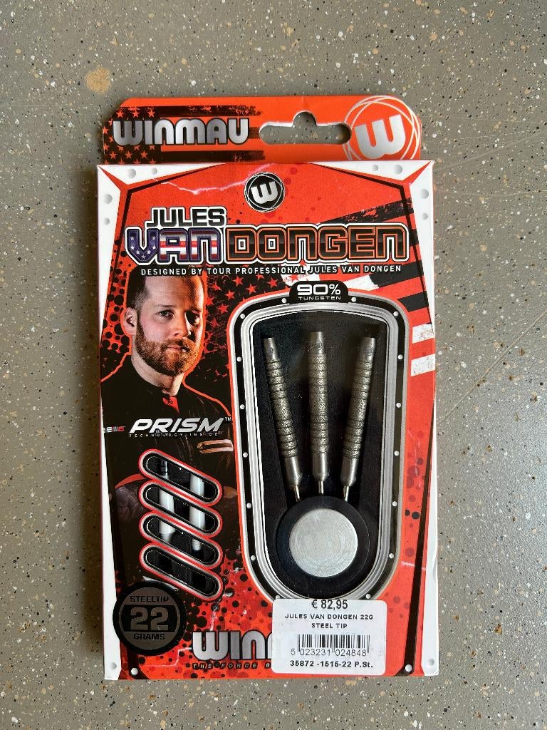 Winmau Jules van Dongen 22 gram, Sport en Fitness, Darts, Ophalen of Verzenden, Zo goed als nieuw, Pijlen