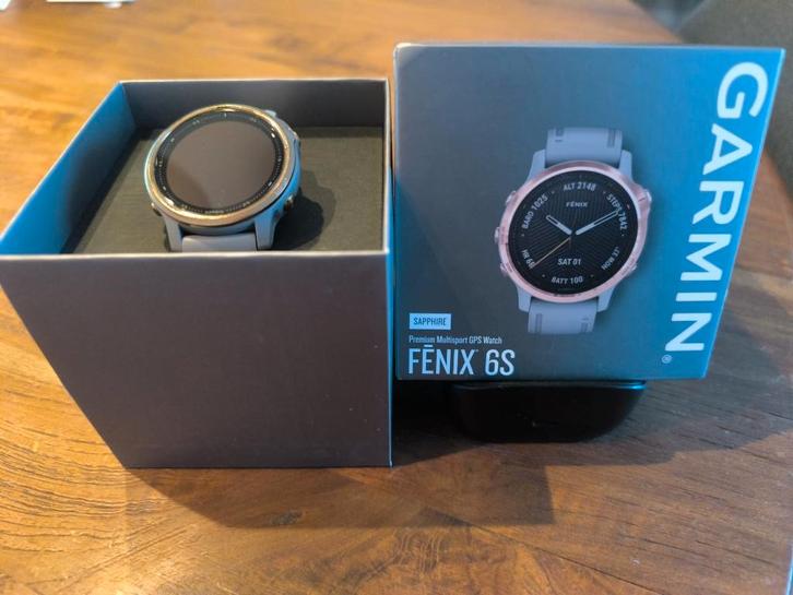 Garmin Fenix 6S Sapphire – Rose Gold – In doos – nette staat, Sieraden, Tassen en Uiterlijk, Sporthorloges, Zo goed als nieuw