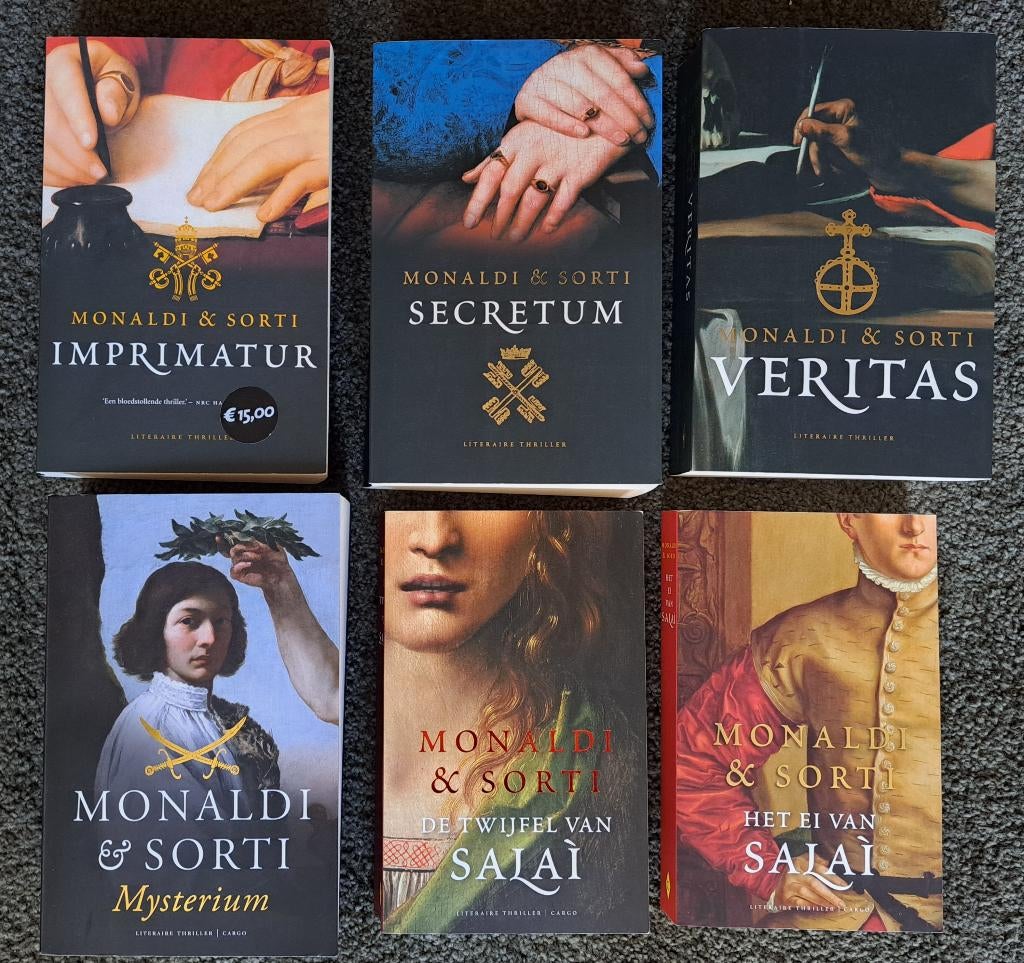 Monaldi & Sorti - 6 boeken voor 27,00 (€ 5,00 p/s), Boeken, Ophalen of Verzenden, Zo goed als nieuw, Nederland, Monaldi & Sorti