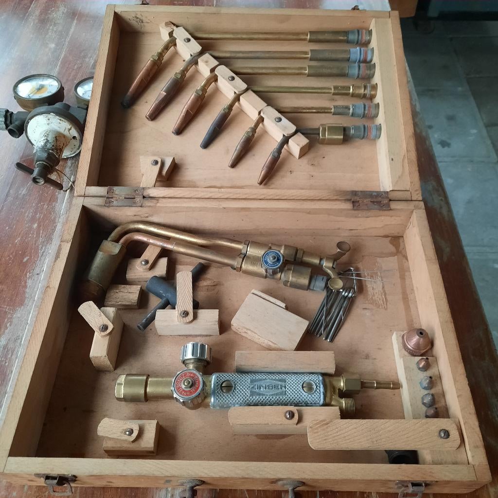 Acyteleen branders + drukregelaar, Ophalen, Gebruikt, 250 ampère of meer, Overige typen