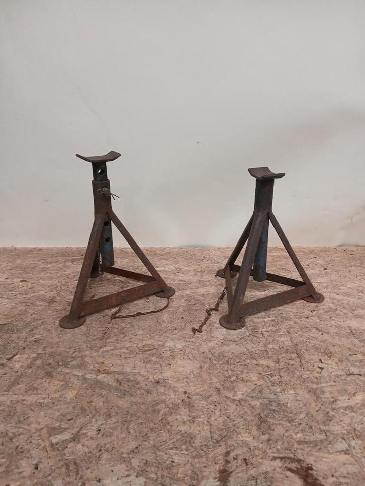 Robuuste Assteunen - Set van 2, Auto diversen, Krikken, Gebruikt, Schaarkrik, Mechanisch, Ophalen of Verzenden