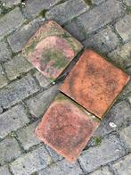 Oude terracotta tegels/ estrikken, Ophalen, Gebruikt, Keramiek, Minder dan 20 cm