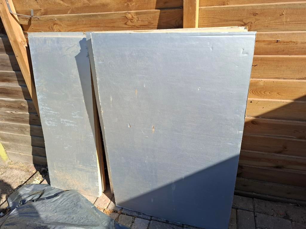 Gratis: 6x pir- Isolatie platen afkomstig van schuurtje, Ophalen, Gebruikt