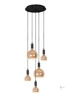 Hanglamp met vijf glazen bollen - Segula Floating LED, Ophalen, Modern, Industrieel, Sfeervol, Nieuw, Glas