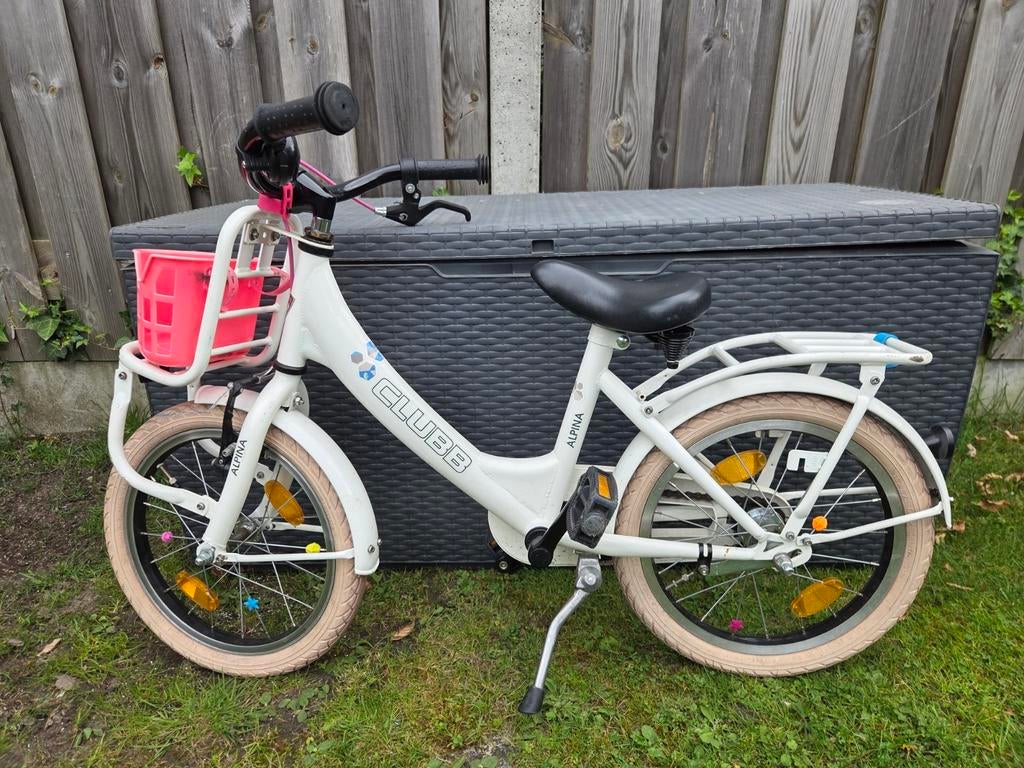 Kinderfiets Alpina Clubb wit - 16 inch, Fietsen en Brommers, Ophalen, Gebruikt, Minder dan 16 inch, Alpina