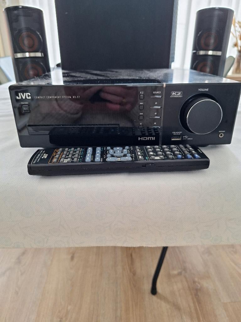 Audio-Radio JVC zwart, Audio, Tv en Foto, Radio's, Ophalen, Gebruikt, Radio