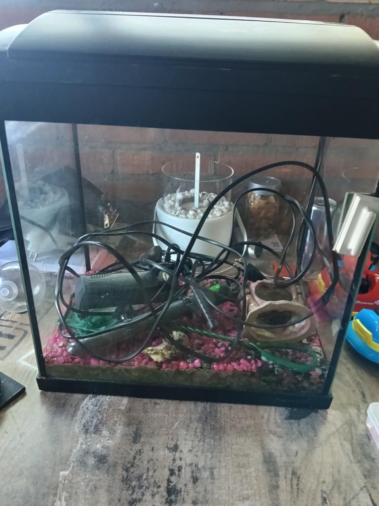 Aquarium, Ophalen, Leeg aquarium