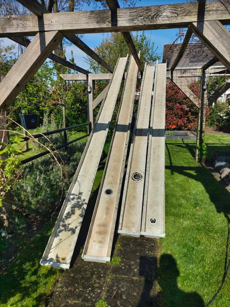 Ubbink M205 Dakgoot met beugels, Ophalen, Kunststof, Gebruikt, Overige typen