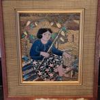 Uniek Aziatisch kunstwerk: Visser met rieten hoed, Antiek en Kunst, Ophalen of Verzenden