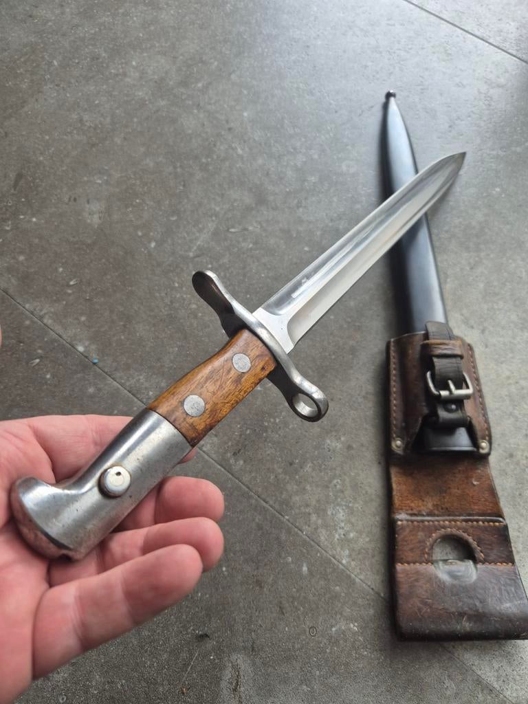 Prachtige Schmidt rubin bajonet., Ophalen of Verzenden, Landmacht, Overige gebieden, Mes of Dolk