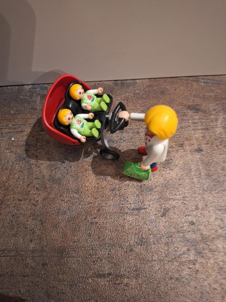 Playmobil Tweeling kinderwagen – 5573. Compleet, Ophalen of Verzenden, Zo goed als nieuw