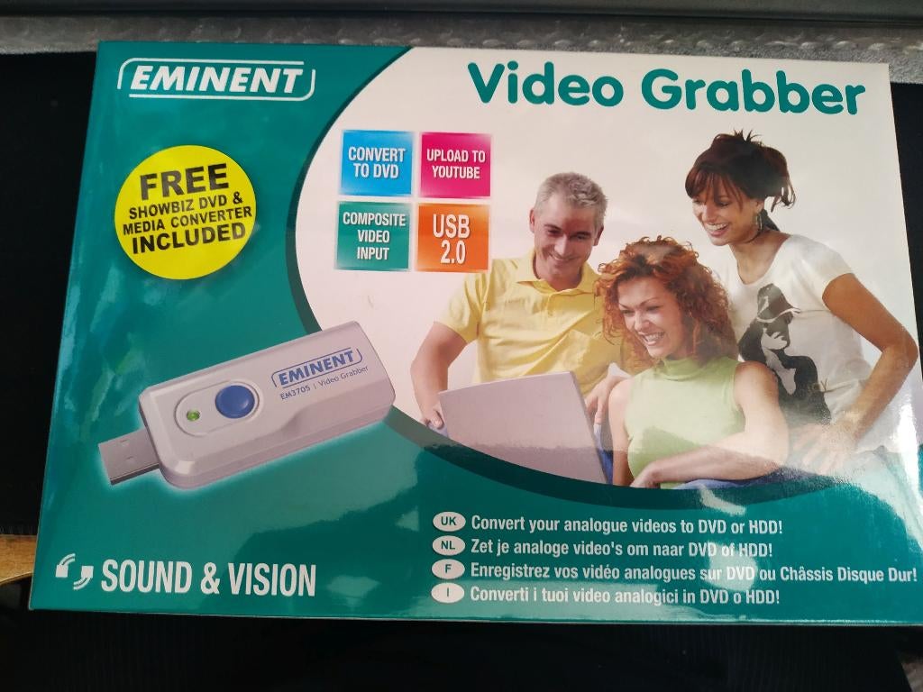 Eminent EM3705 Video Grabber, Audio, Tv en Foto, Converters, Ophalen of Verzenden, Nieuw