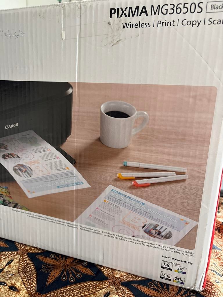 Canon PIXMA MG3650S printer, Ophalen, Inkjetprinter, All-in-one, Kleur printen