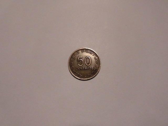 1 munt Mozambique 50 centavos cent 1945, Postzegels en Munten, Munten | Afrika, Ophalen of Verzenden, Overige landen, Losse munt