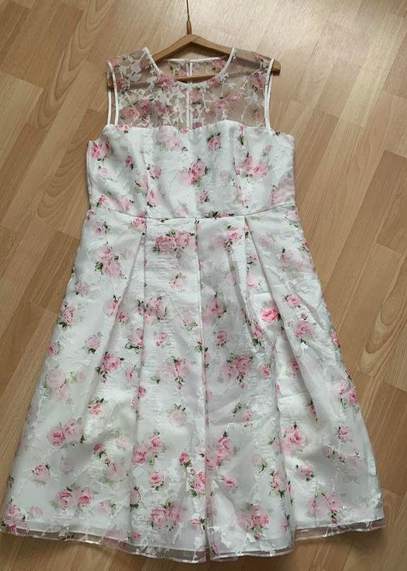 GINA BACCONI GELEGENHEIDS JURK, mt 46, Overige typen, Wit, Maat 46/48 (XL) of groter, Ophalen of Verzenden