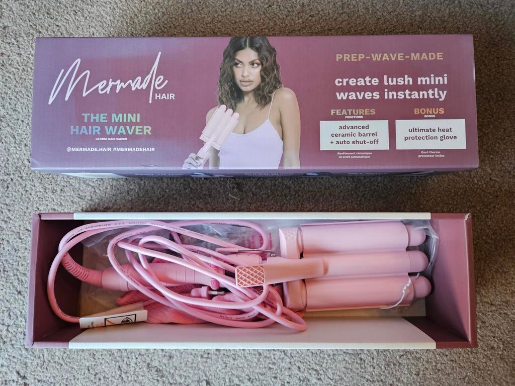 Mermade Pro Mini Hair Waver Roze 25 mm - Ongebruikt, Sieraden, Tassen en Uiterlijk, Uiterlijk | Haarverzorging, Ophalen of Verzenden