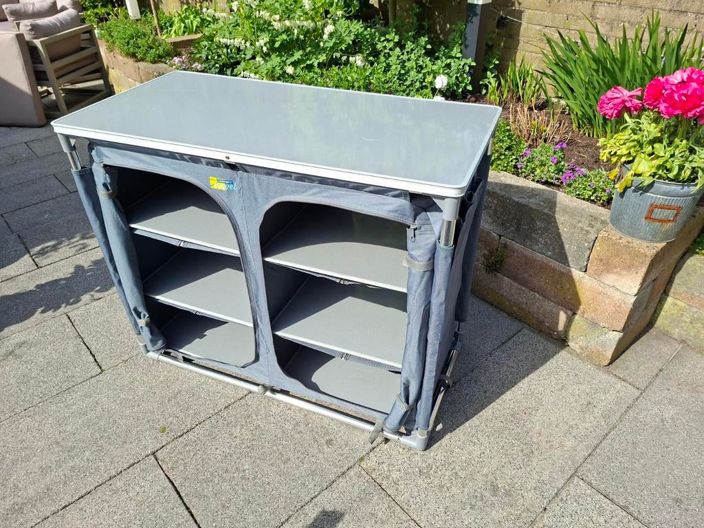 Campingkastje, Ophalen, Gebruikt