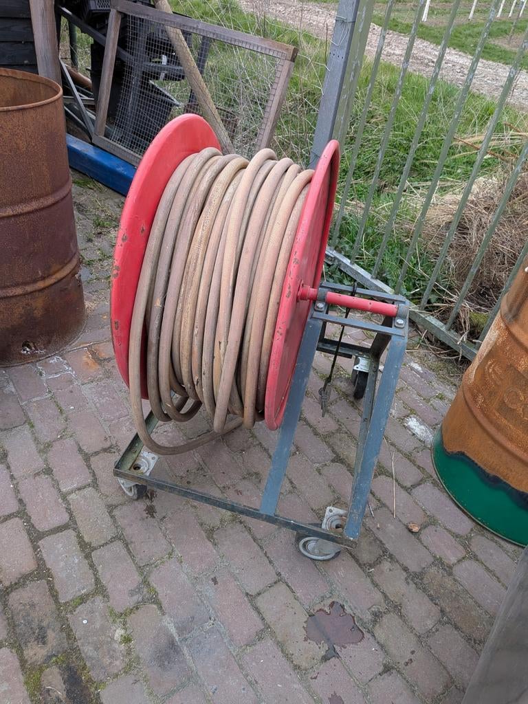 Slangenhaspel, Tuin en Terras, Tuinslangen, Ophalen of Verzenden, Gebruikt, Tuinslang