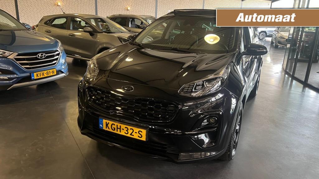 Kia SPORTAGE 1.6 T-GDI BLACK EDITION-SCHUIFDAK-1E EIGENAAR, Auto's, Kia, USB, Gebruikt, 4 cilinders, Met garantie (alle)