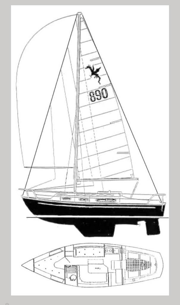 Te koop: Kajuit zeiljacht Snapdragon 29 / 890. Kimkieler, Gebruikt, Diesel, Ophalen of Verzenden, Tourjacht of Cruiser