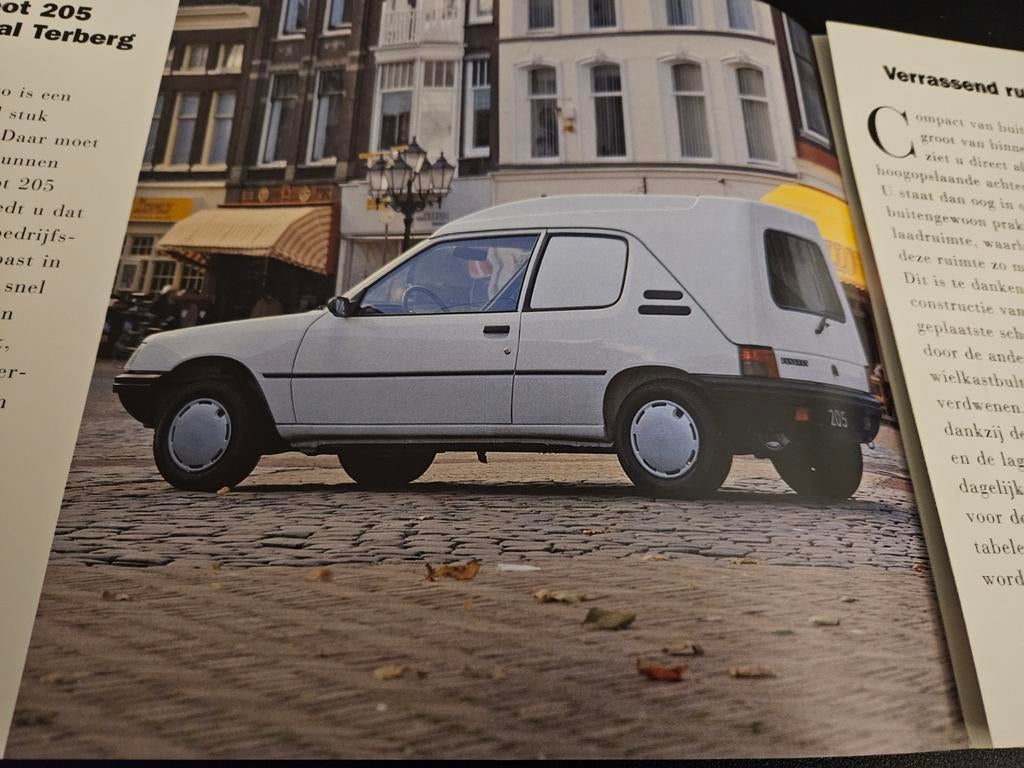 Brochure Peugeot 205 Commercial Terberg 1995, Boeken, Ophalen of Verzenden, Zo goed als nieuw, Peugeot