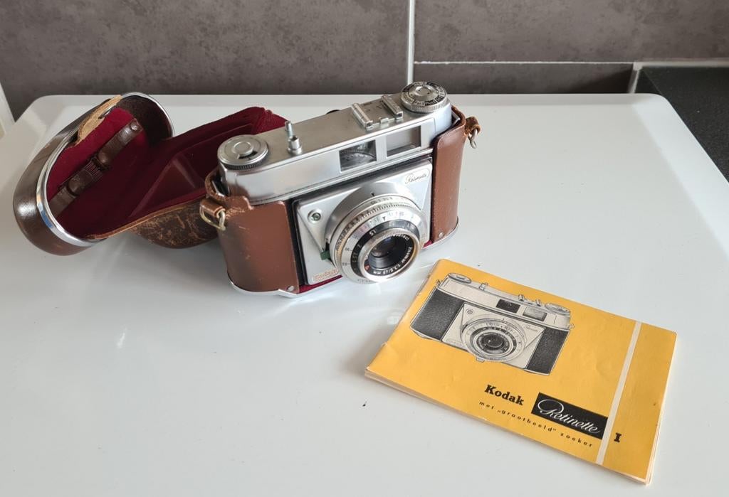 Kodak Retinette I (Type 022) analoge camera uit de jaren 50, Ophalen of Verzenden, Zo goed als nieuw, Compact, Kodak
