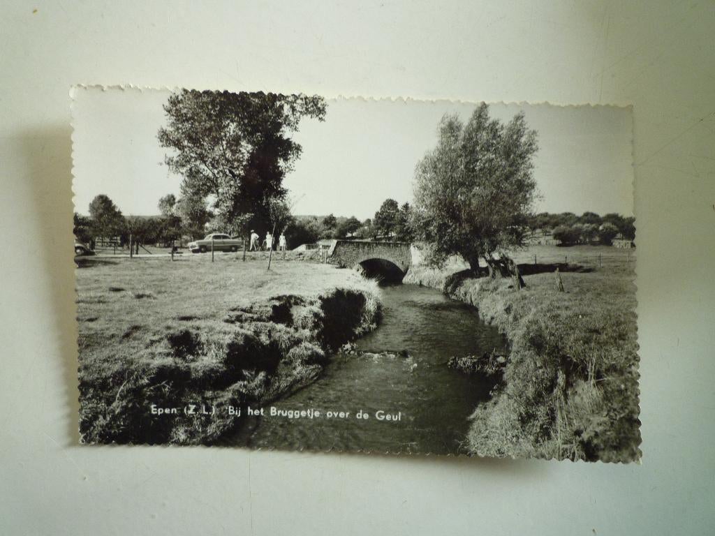 Epen Zuid Limburg bij het Bruggetje over de Geul oude auto, Ophalen of Verzenden, Voor 1920, Limburg