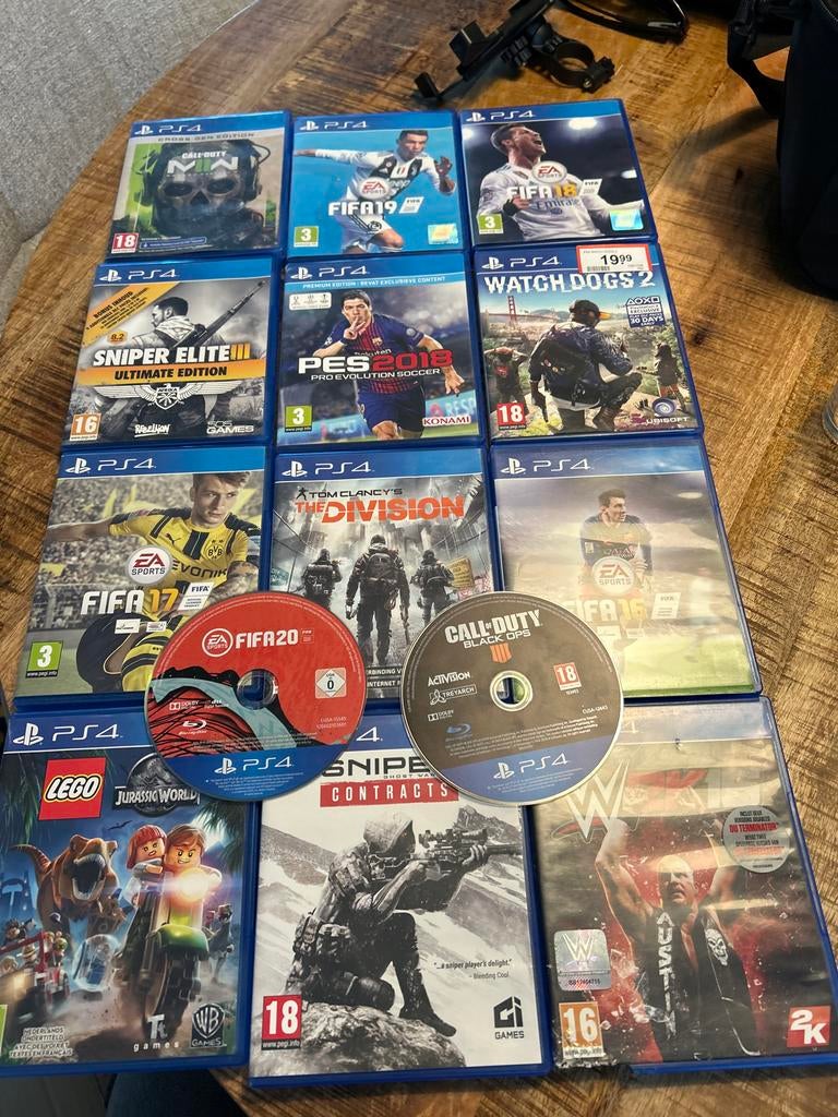 14 PS4 Spellen Bundel: FIFA, Call of Duty, Sniper Elite & Me, Gebruikt, Vanaf 18 jaar, Overige genres, Eén computer