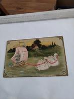 ZWANEN  TREKKEN BOOT. 1910, Ophalen of Verzenden, Voor 1920, Overige thema's