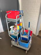 Schoonmaakwagen met zwabber, Ophalen of Verzenden, Dweilemmer, -bak, of -wagen
