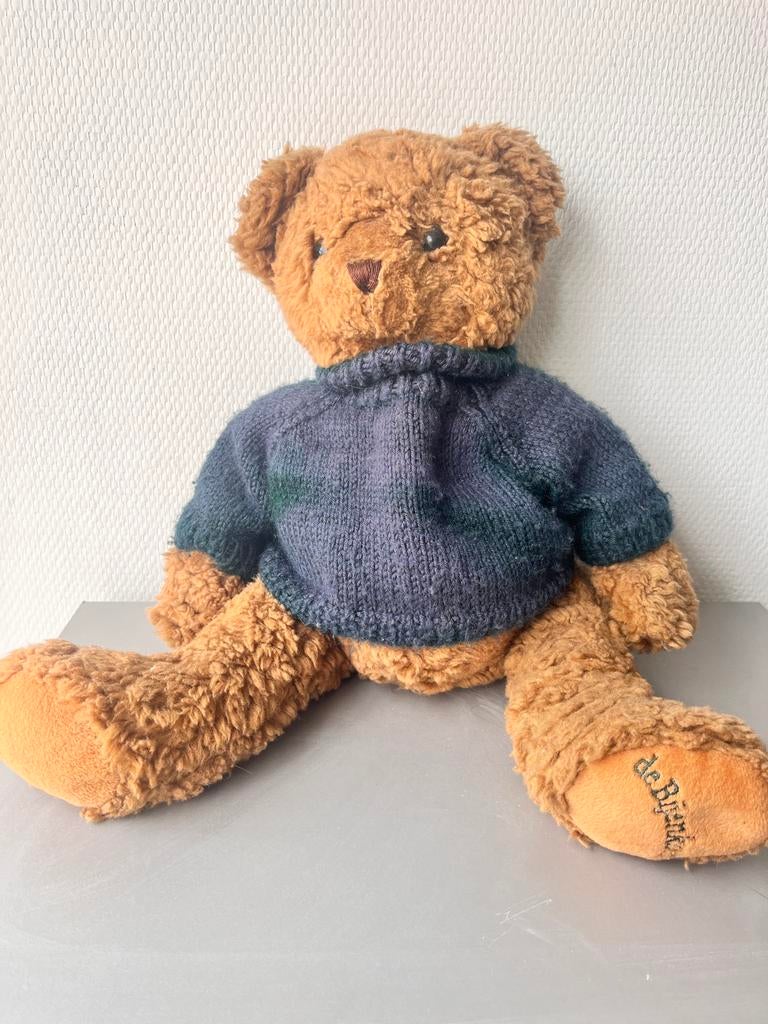 Bijenkorf Collection teddybeer met trui, Ophalen of Verzenden, Zo goed als nieuw, Stoffen beer, Overige merken
