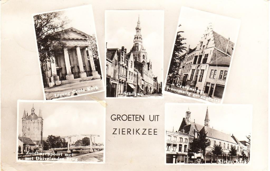 Zierkzee 1953, Ophalen of Verzenden, 1940 tot 1960, Gelopen, Zeeland
