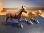 Haflinger set schleich, Ophalen of Verzenden, Zo goed als nieuw, Paard, Beeldje of Figuurtje